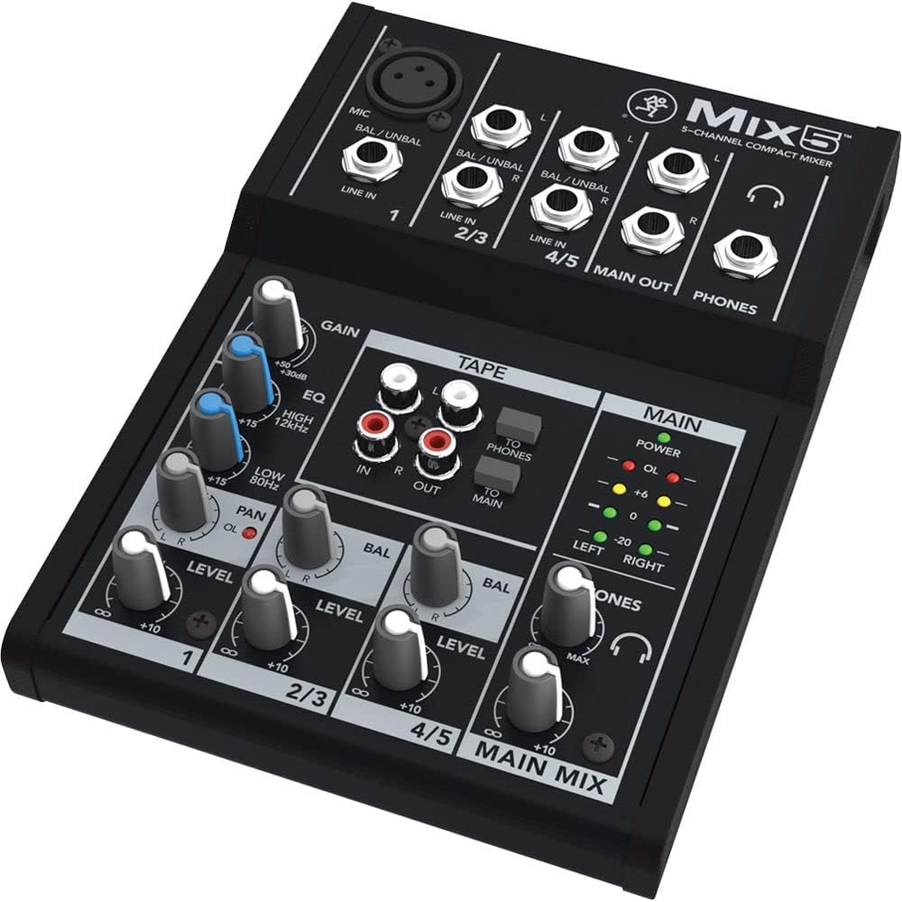 Mackie Mix5 5-Channel Compact Mixer - Image 4